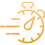 Piktogramm einer Stoppuhr als Symbol für eine bessere Konzentration bei einer verbesserten Raumluft