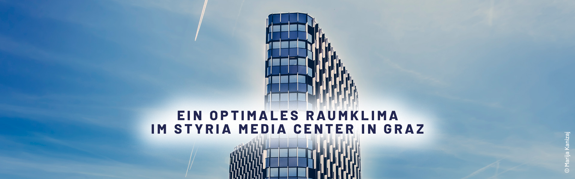 Headerbild mit einer Außenaufnahme des Styria Media Centers in Graz